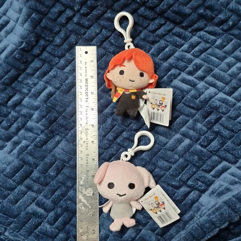 Harry Potter Ron Weasley & Dobby Plush Keychain Set, New With Tags - Picture 12 of 14